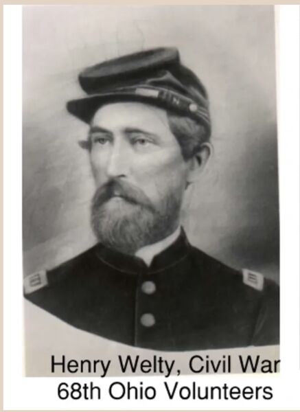 Civil War portrait of Henry Welty Jr